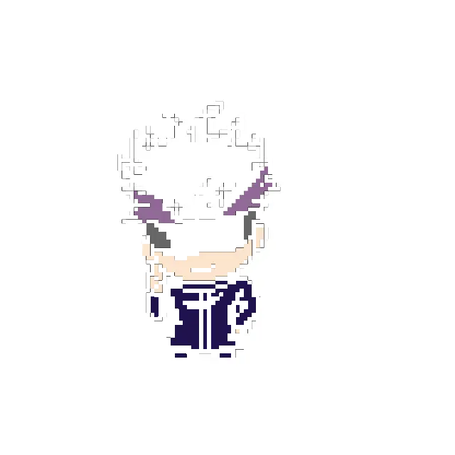 Satoru Gojo Blindfold and Hair Shadow